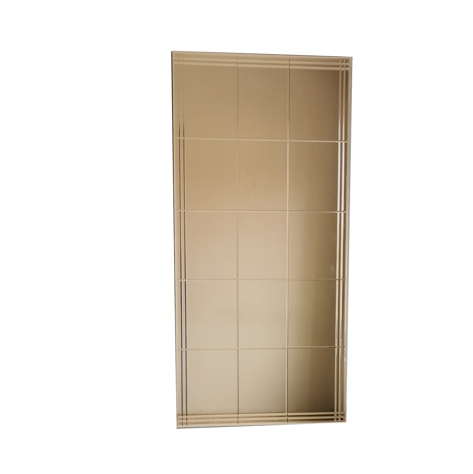 A308D Square Patterned Hall Mirror