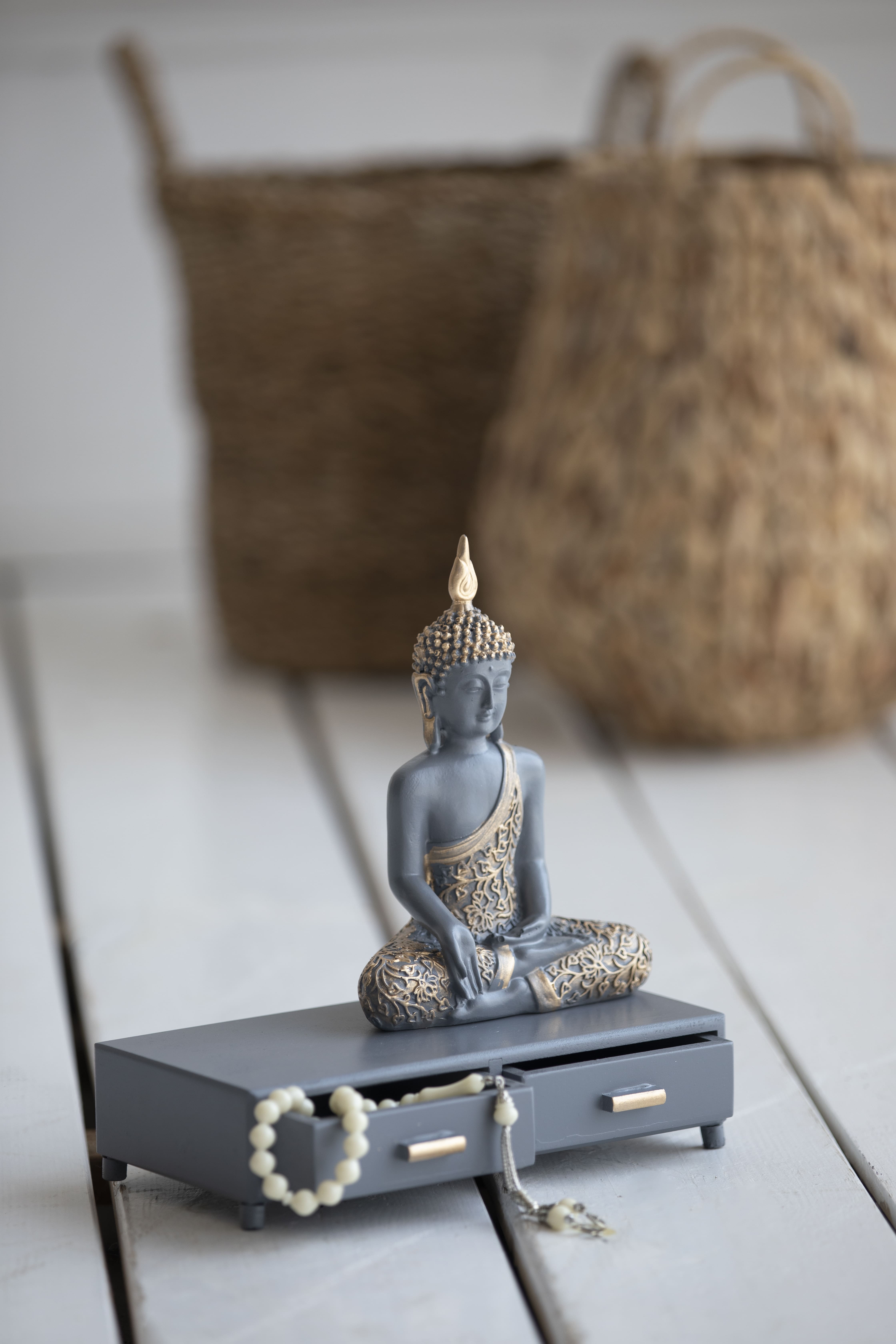 SPECIAL DESIGN BUDHA FIGURE WITH DRAWER ACCESSORY