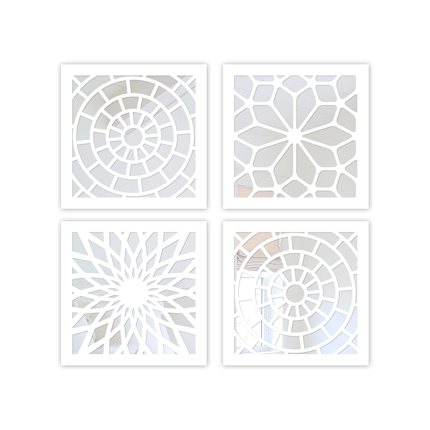 Patterned Laser Cut Mirrors