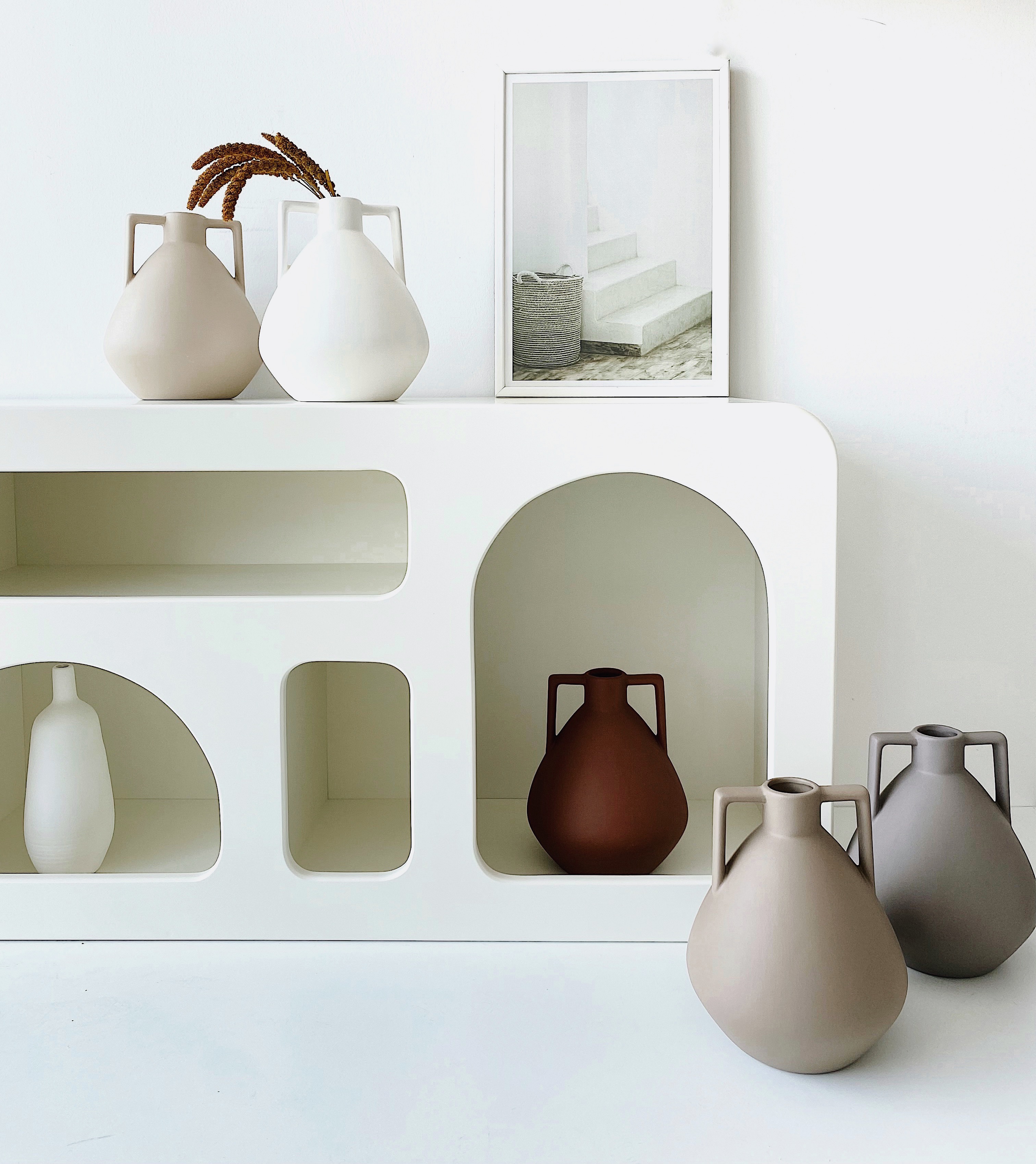 Tile Ceramic Vase Mink