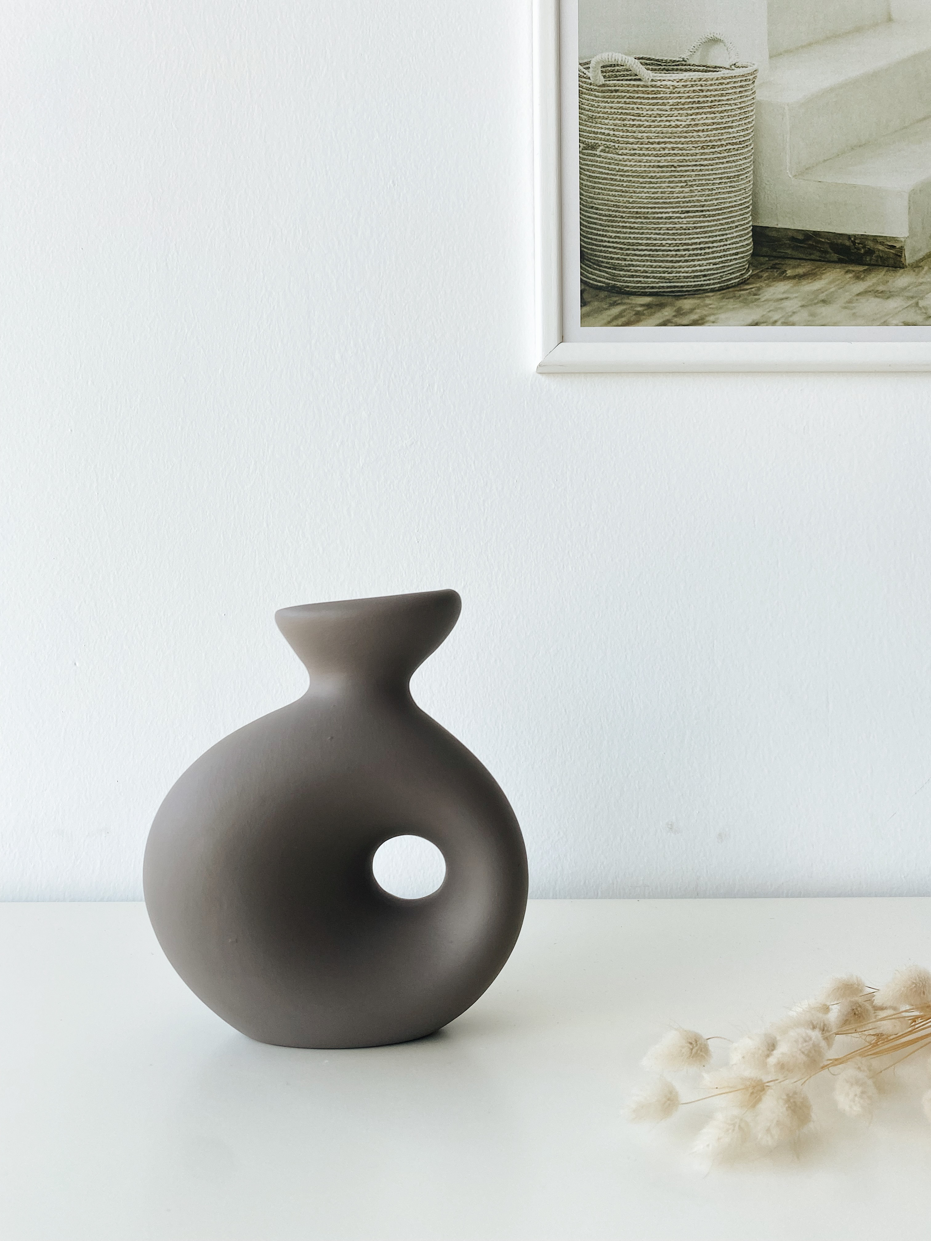 Delta Ceramic Vase Mink