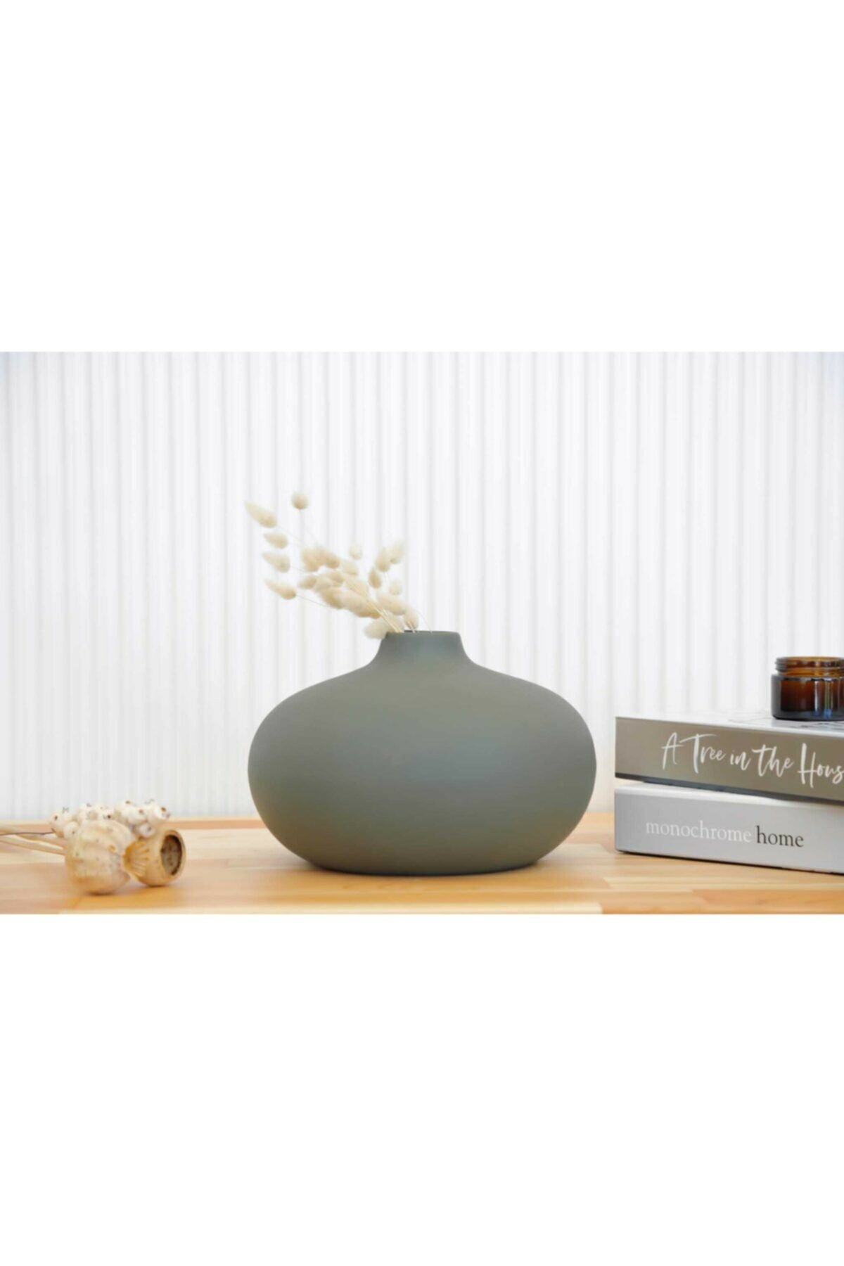 Sphere Ceramic Vase Mink