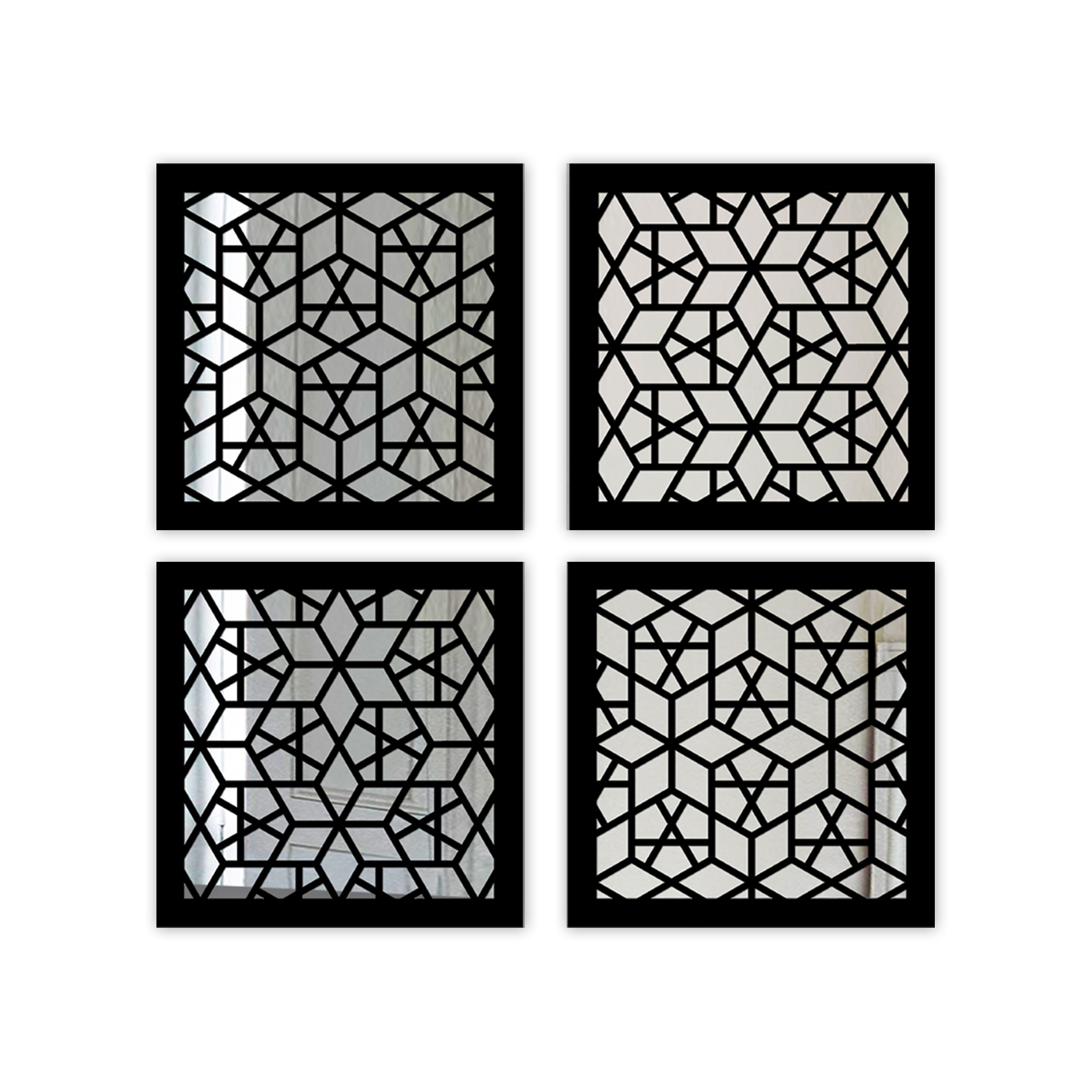 Patterned Laser Cut Mirrors