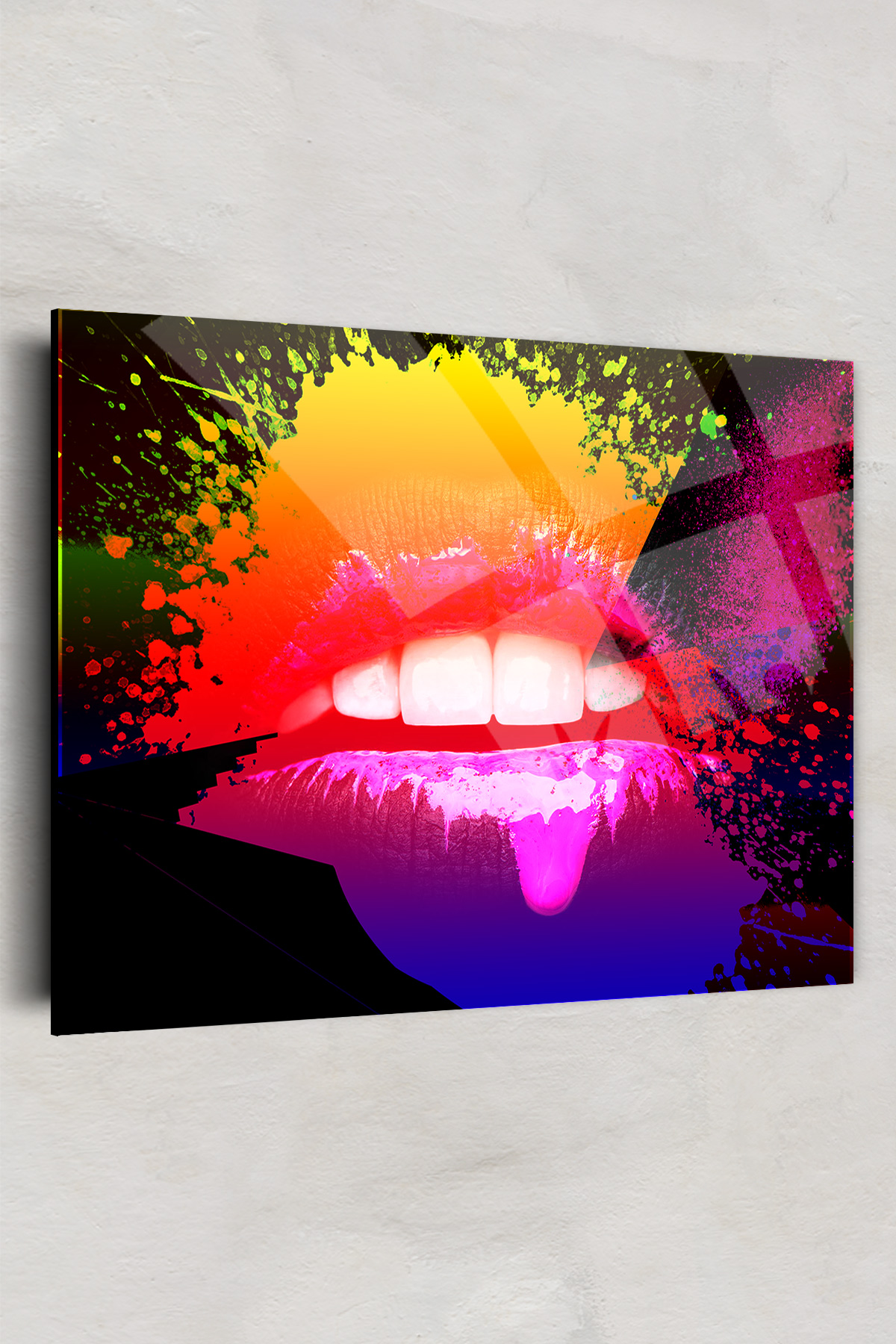 Digital Printed Multicolor 55x70  Glass painting