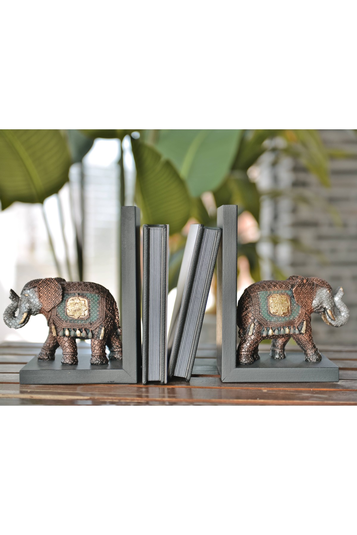 Elephant figured Book holder colorful quality craftsmanship trinket