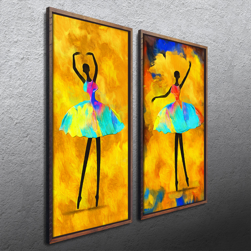 Solid Wooden Frame Painting 30x70